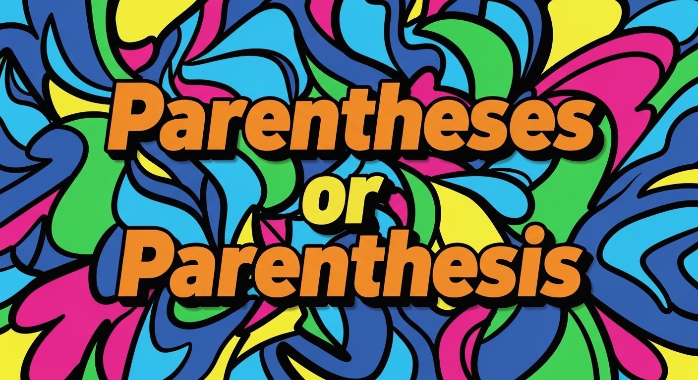 Parentheses or Parenthesis