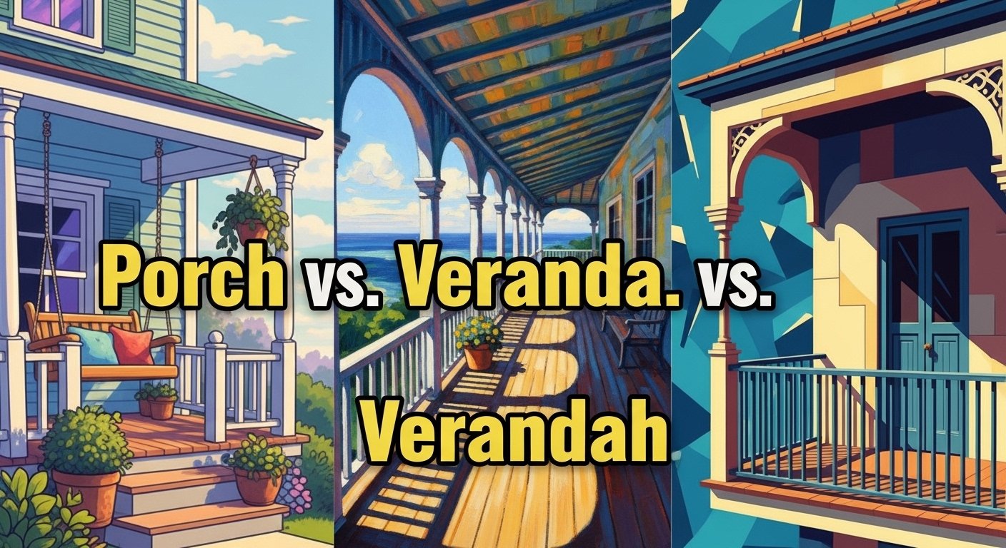 Porch vs. Veranda vs. Verandah