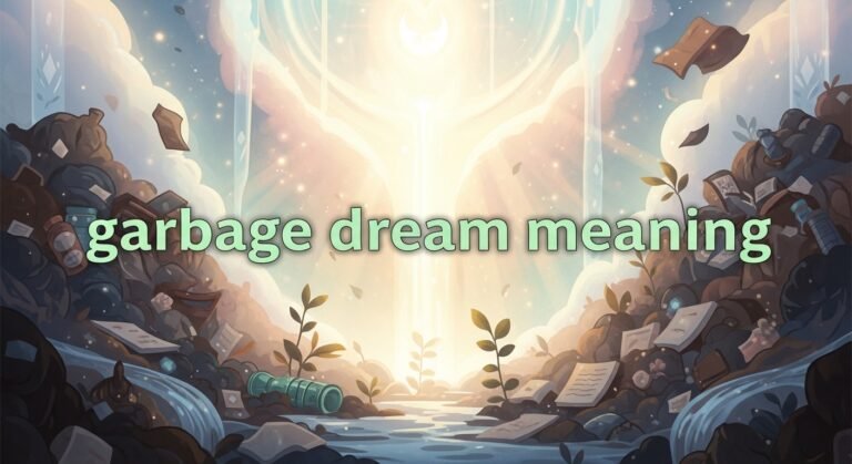 Biblical Meaning of Garbage in Dream