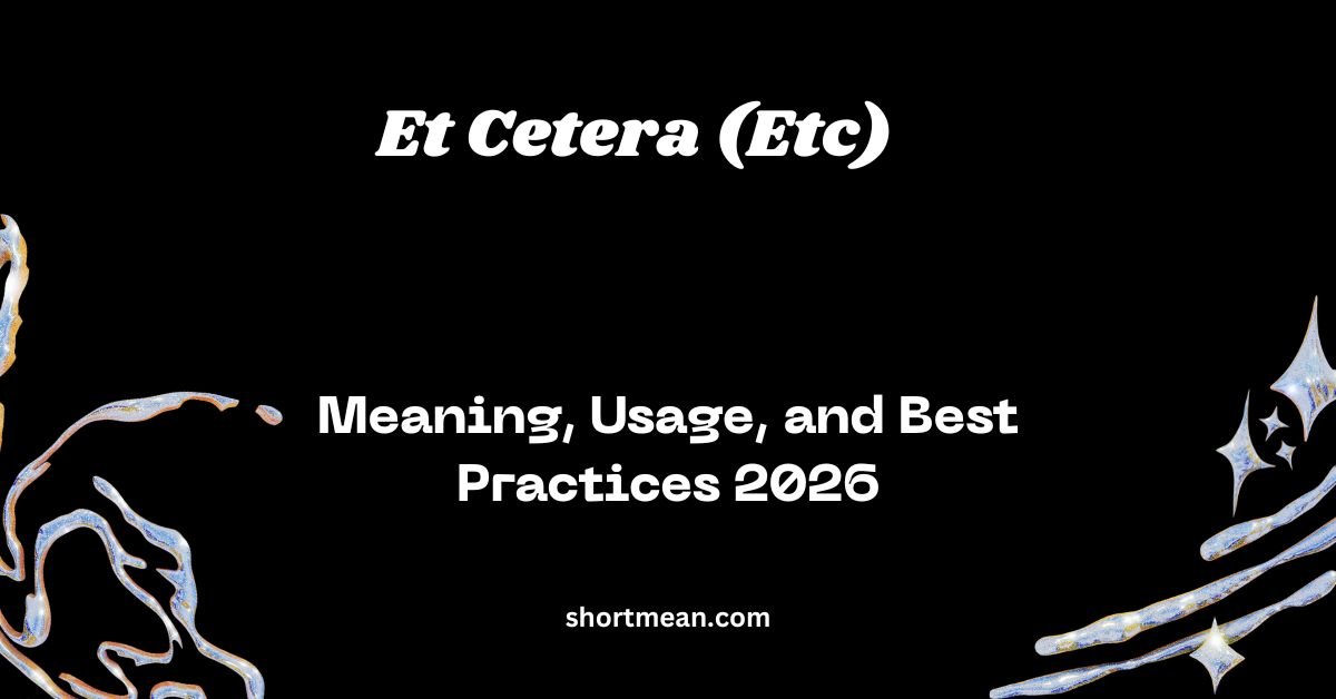 Et Cetera (Etc)
