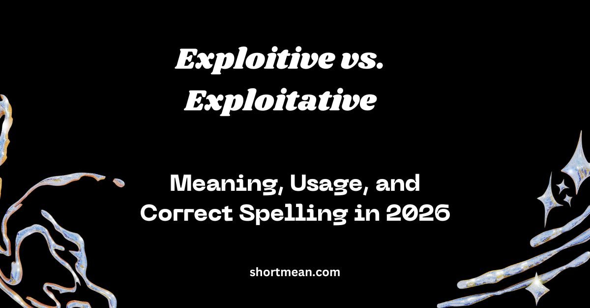 Exploitive vs. Exploitative