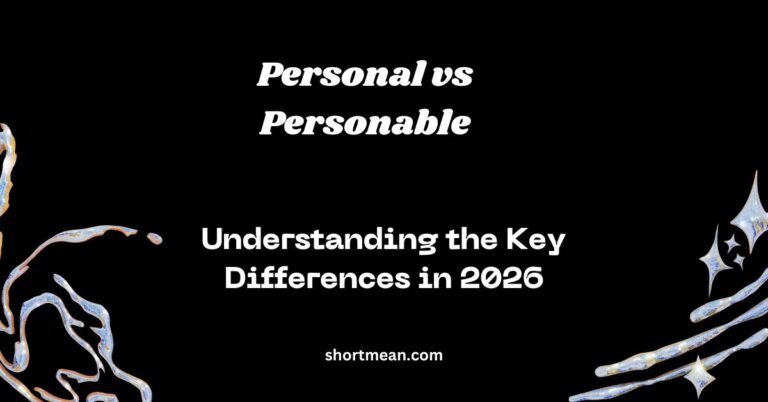 Personal vs Personable