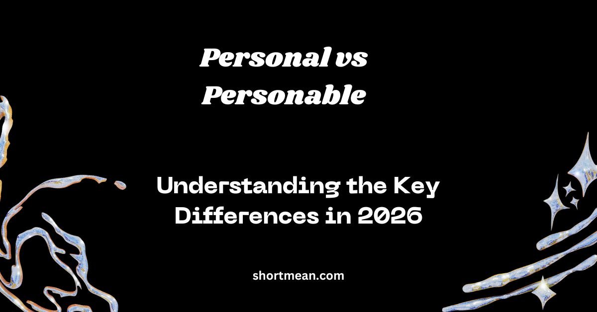 Personal vs Personable