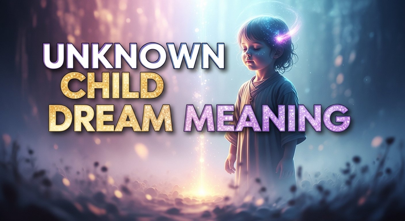 Seeing Unknown Child in Dream Biblical Meaning