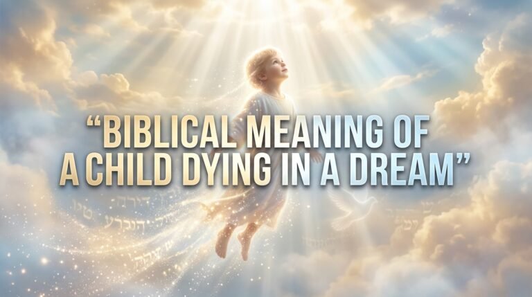 Biblical Meaning of a Child Dying in a Dream