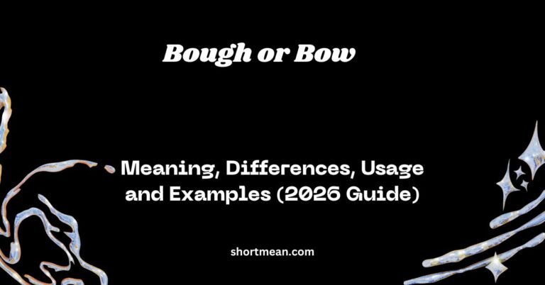 Bough or Bow