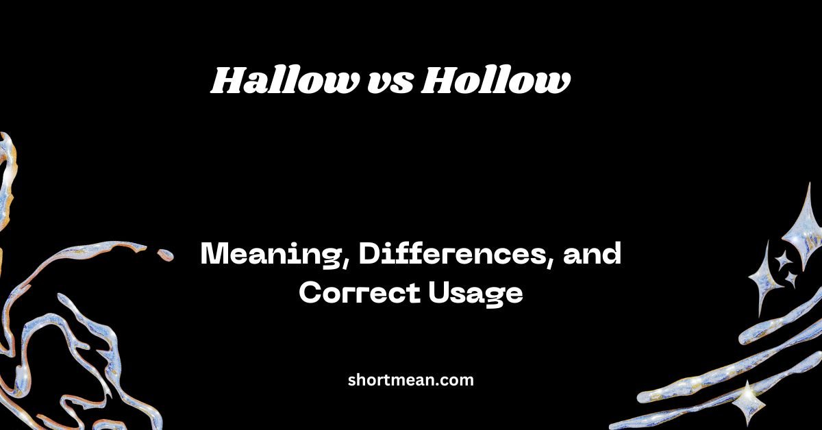 Hallow vs Hollow