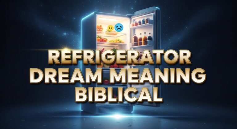 Refrigerator Dream Meaning Biblical