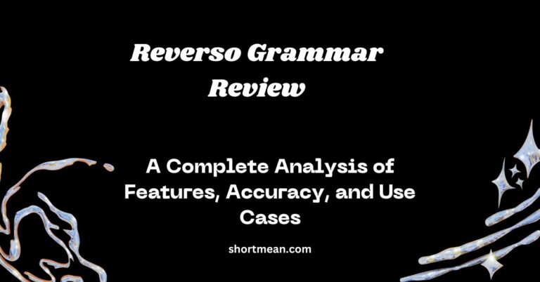 Reverso Grammar Review
