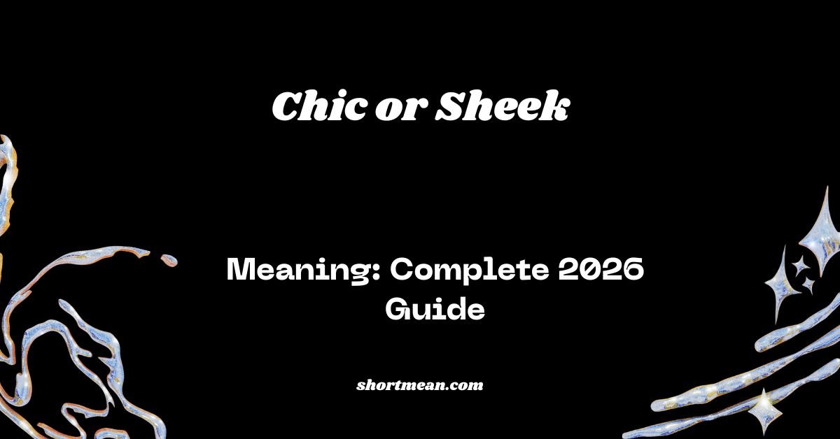 Chic or Sheek