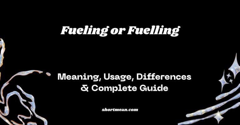 Fueling or Fuelling