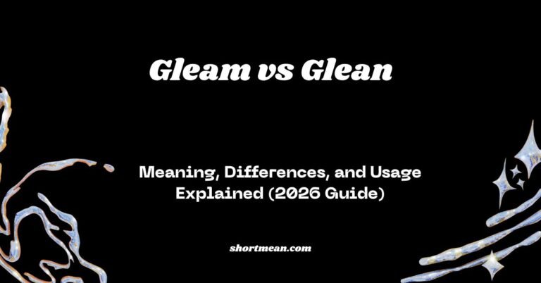 Gleam vs Glean