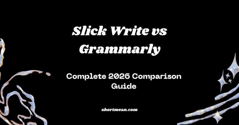 Slick Write vs Grammarly