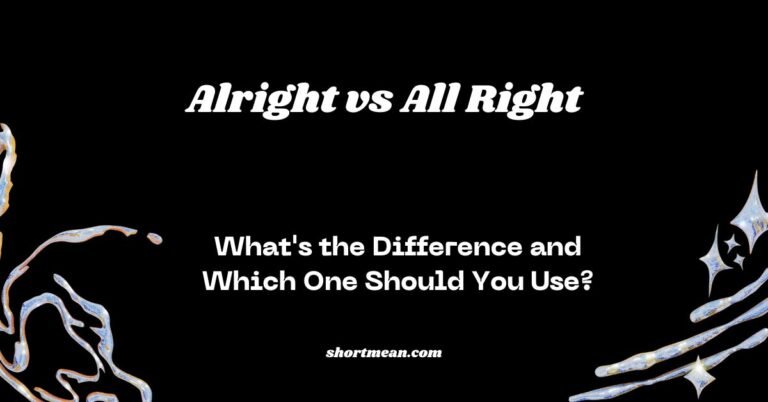 Alright vs All Right