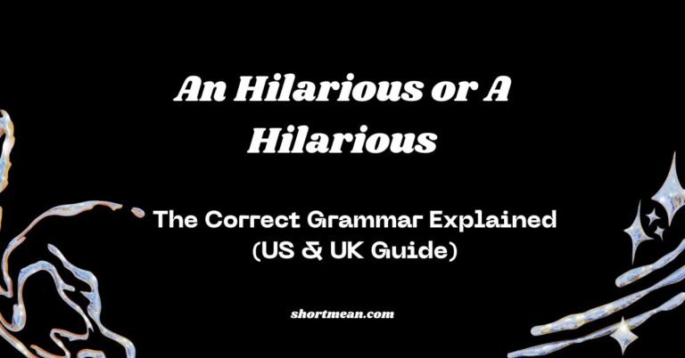 An Hilarious or A Hilarious