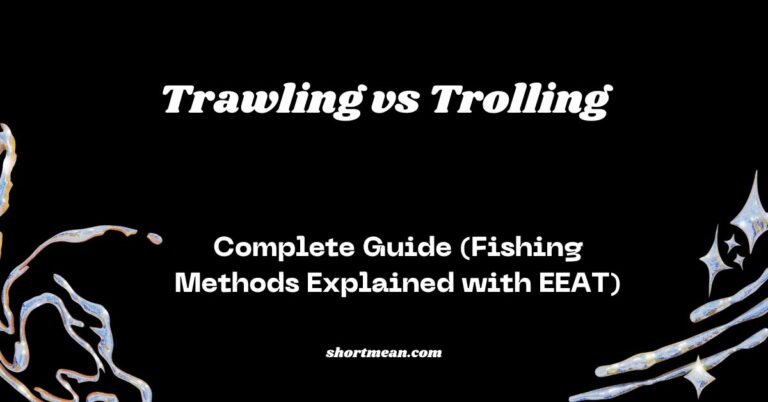 Trawling vs Trolling